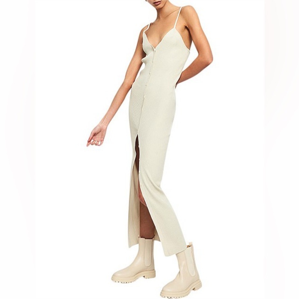 Lioness Casa Midi Dress ribbed midi dress vacation summer euro summer beach - Picture 2 of 10
